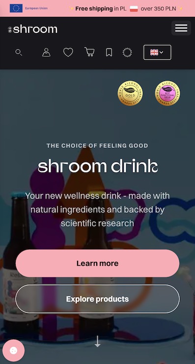 Shroom Drinks mobile