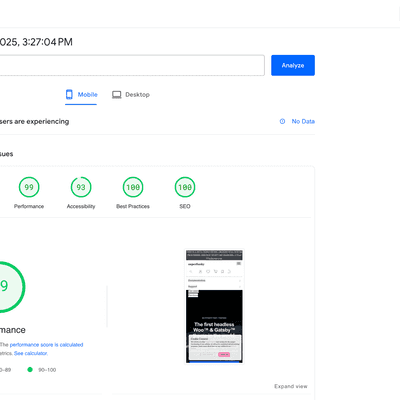 Performance measures and monitoring with Lighthouse and Netlify